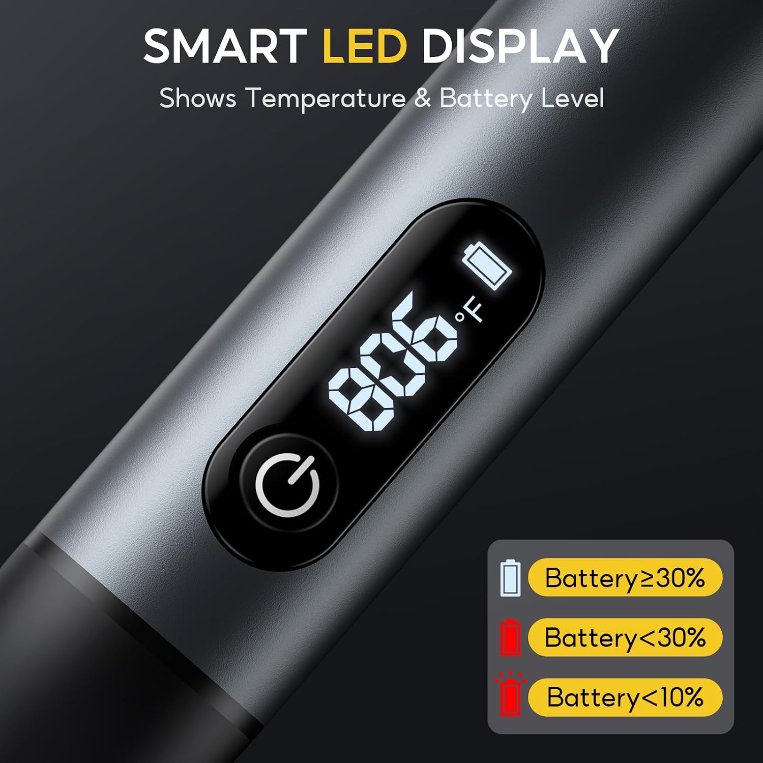 Thumbnail 3 de XIAZIR batteridriven lödkolv med LCD, USB-C och tre C210-spetsar