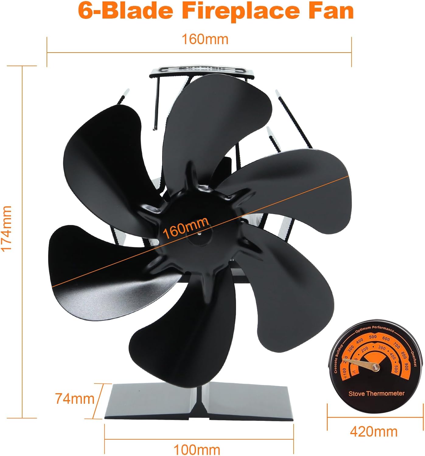 Thumbnail 6 de YAZIONG Ventilateur poêle 6 pales