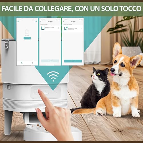 Thumbnail 5 de SYBILPET Distributore Automatico Cibo per Gatti e Cani di Taglia Piccola – 4L, App e Messaggio Vocale