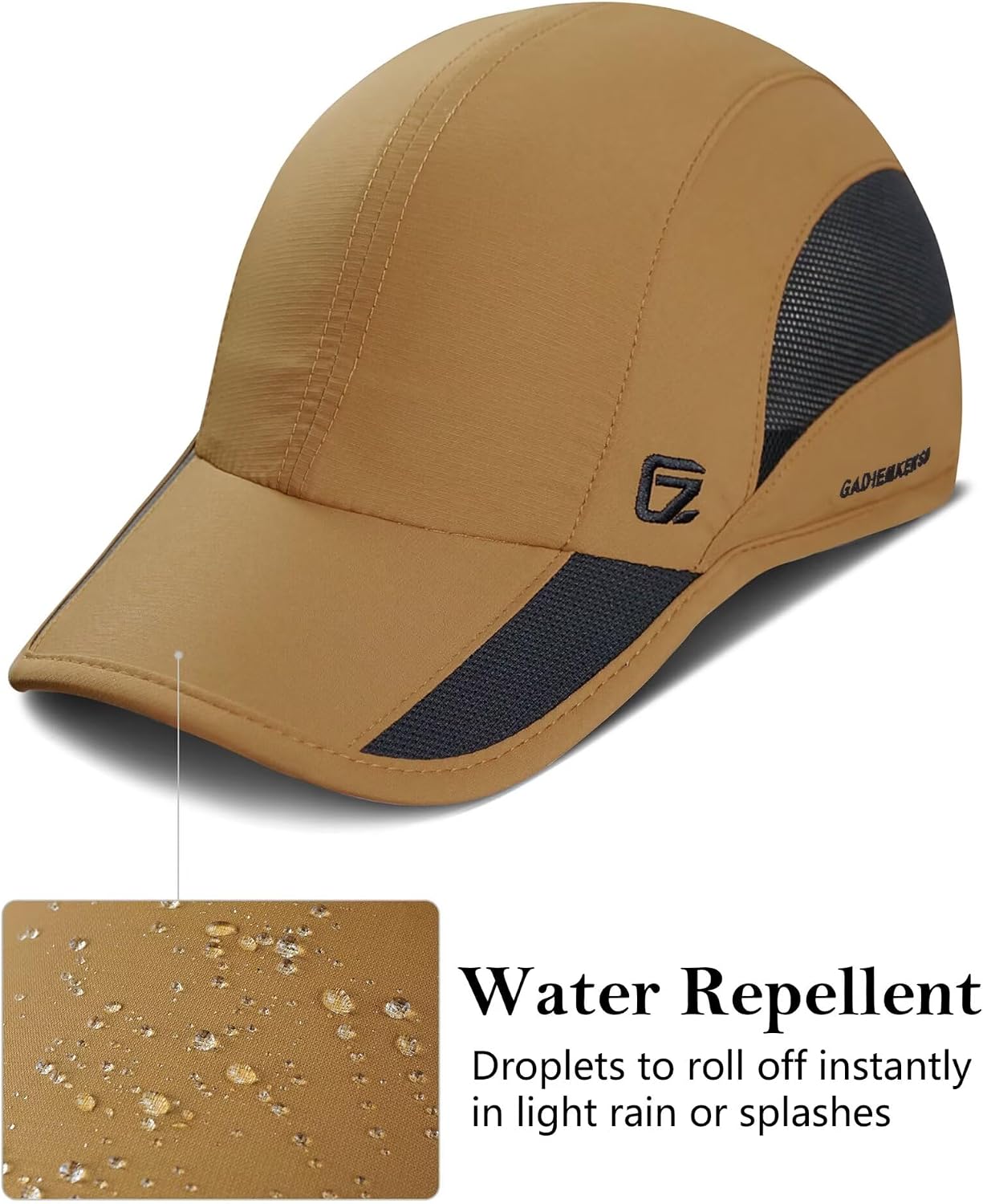 Detalle de GADIEMKENSD Unstructured Quick Dry Sports Cap – UPF 50+ outdoor sun hat (unisex)