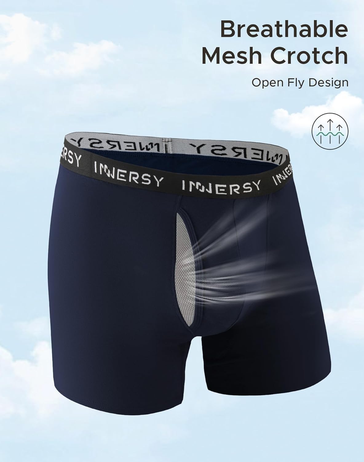 Thumbnail 5 de INNERSY Men's Big and Tall Boxer Briefs 4-Pack