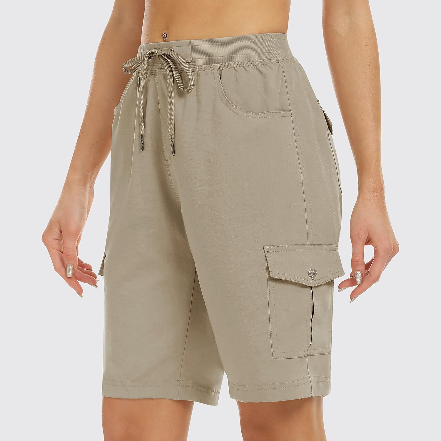 Thumbnail 1 de MoFiz Women's Hiking Cargo Shorts: Quick-Dry Comfort with 6 Pockets