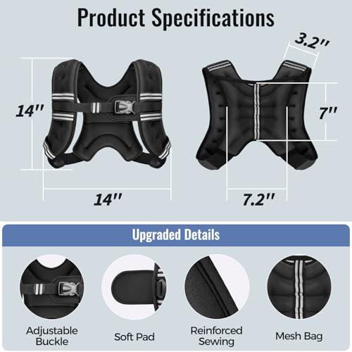 Thumbnail 5 de Zeerun Weighted Vest: Ergonomic, Adjustable Weight for Walking, Running, and Strength Training