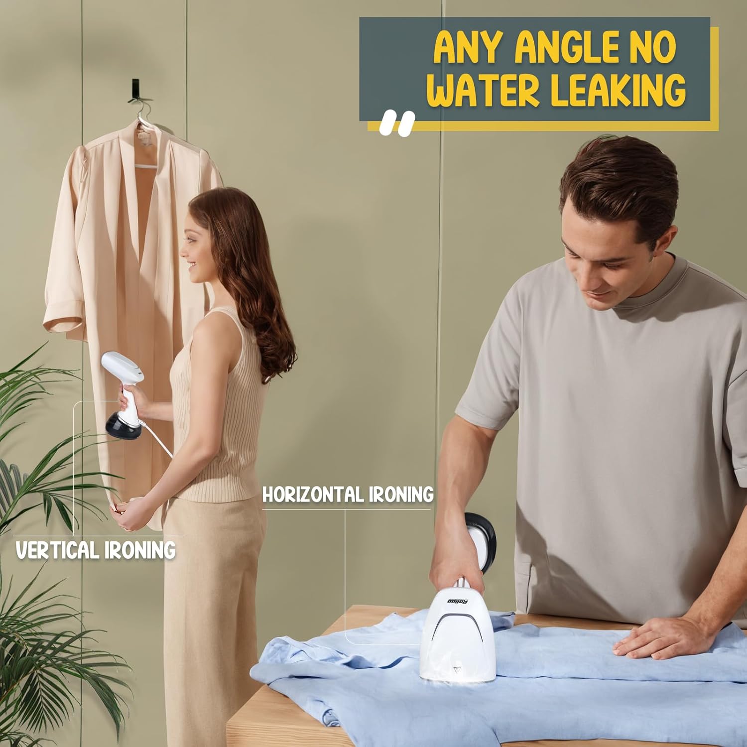 Thumbnail 2 de Rolipo handheld clothes steamer with 360ml water tank for fast wrinkle removal