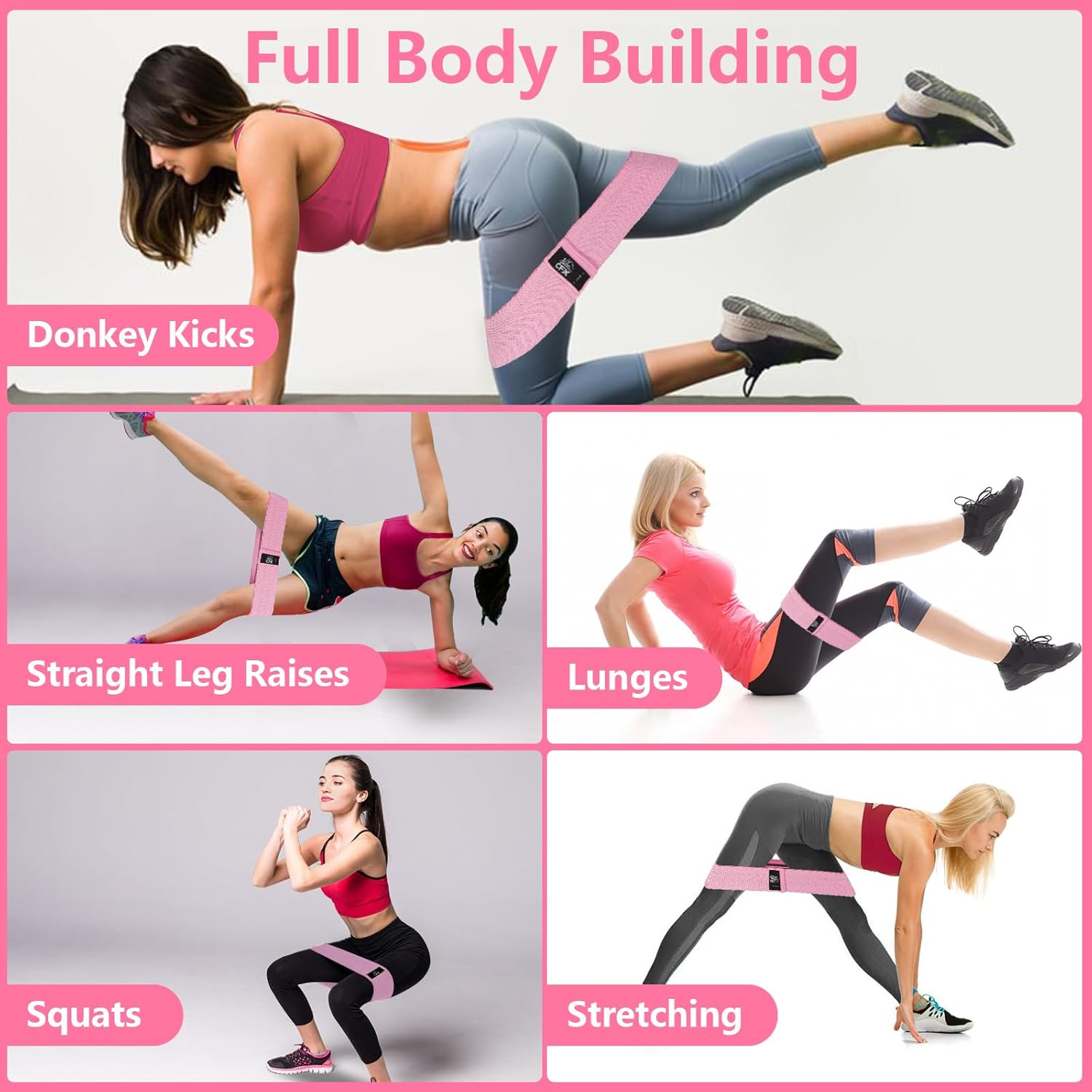 Thumbnail 4 de CFX Resistance Bands Set 3-levels for glutes ๐๏ธโ