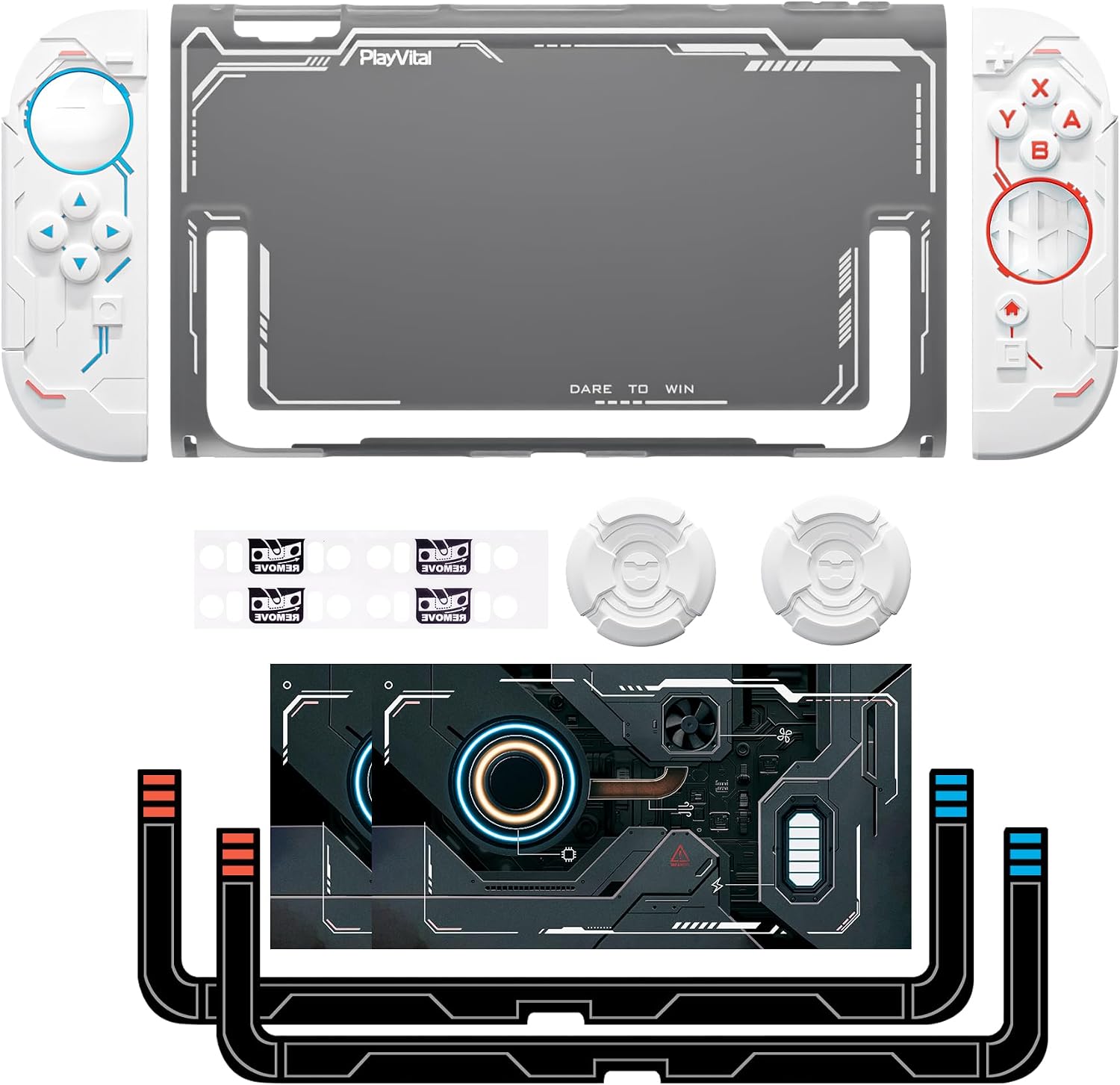 Thumbnail 6 de PlayVital Protective Case for Nintendo Switch 2 with Mecha Ergonomic Grips