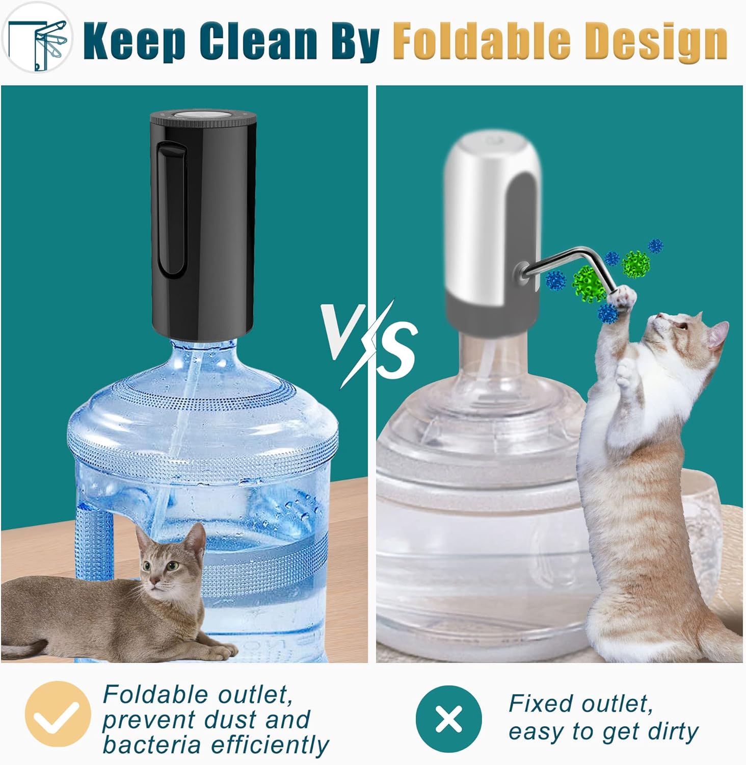 Thumbnail 2 de YISH Dispenser Acqua Pompa Automatica 5 galoni