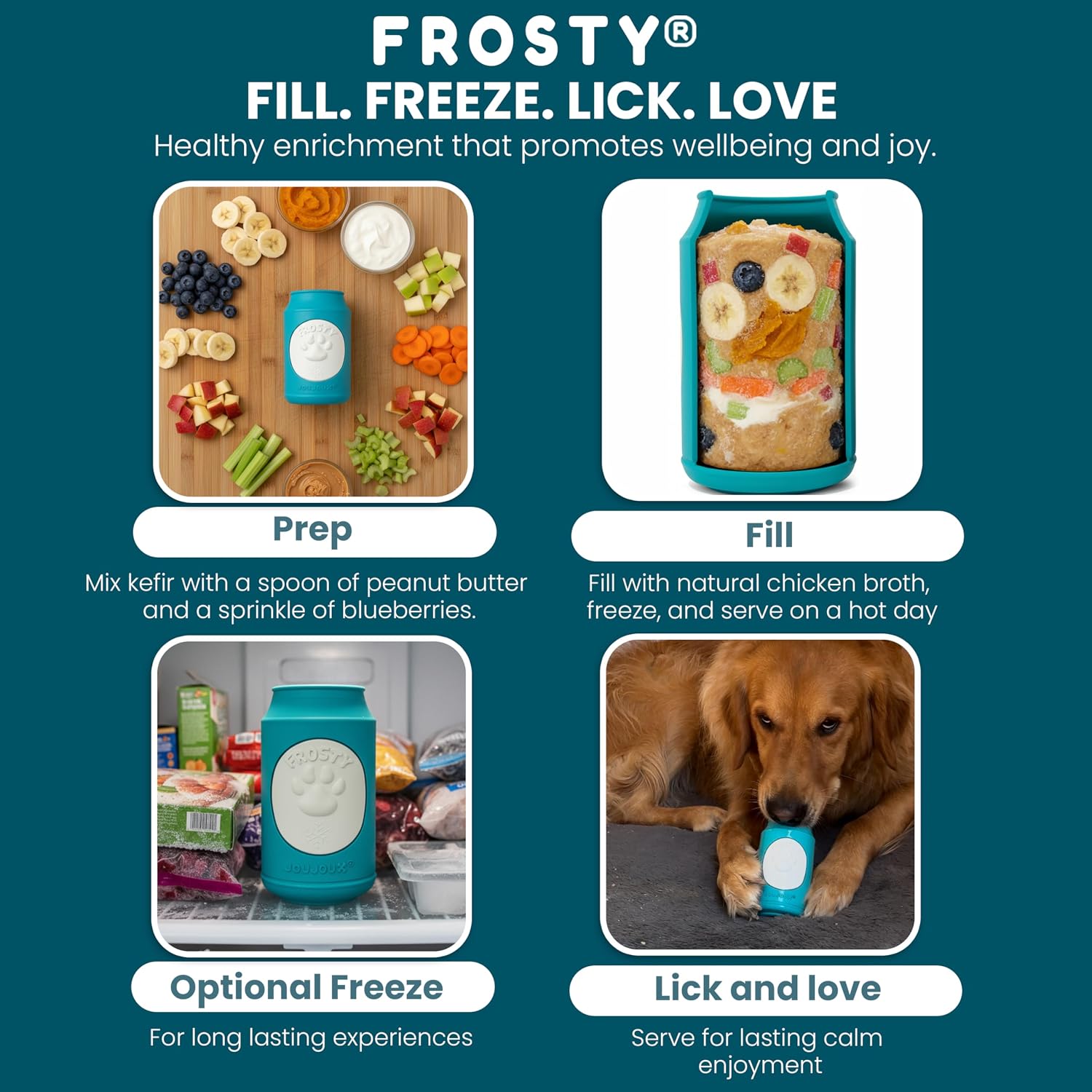 Thumbnail 1 de Joujoux Frosty interactive dog toy 230 ml