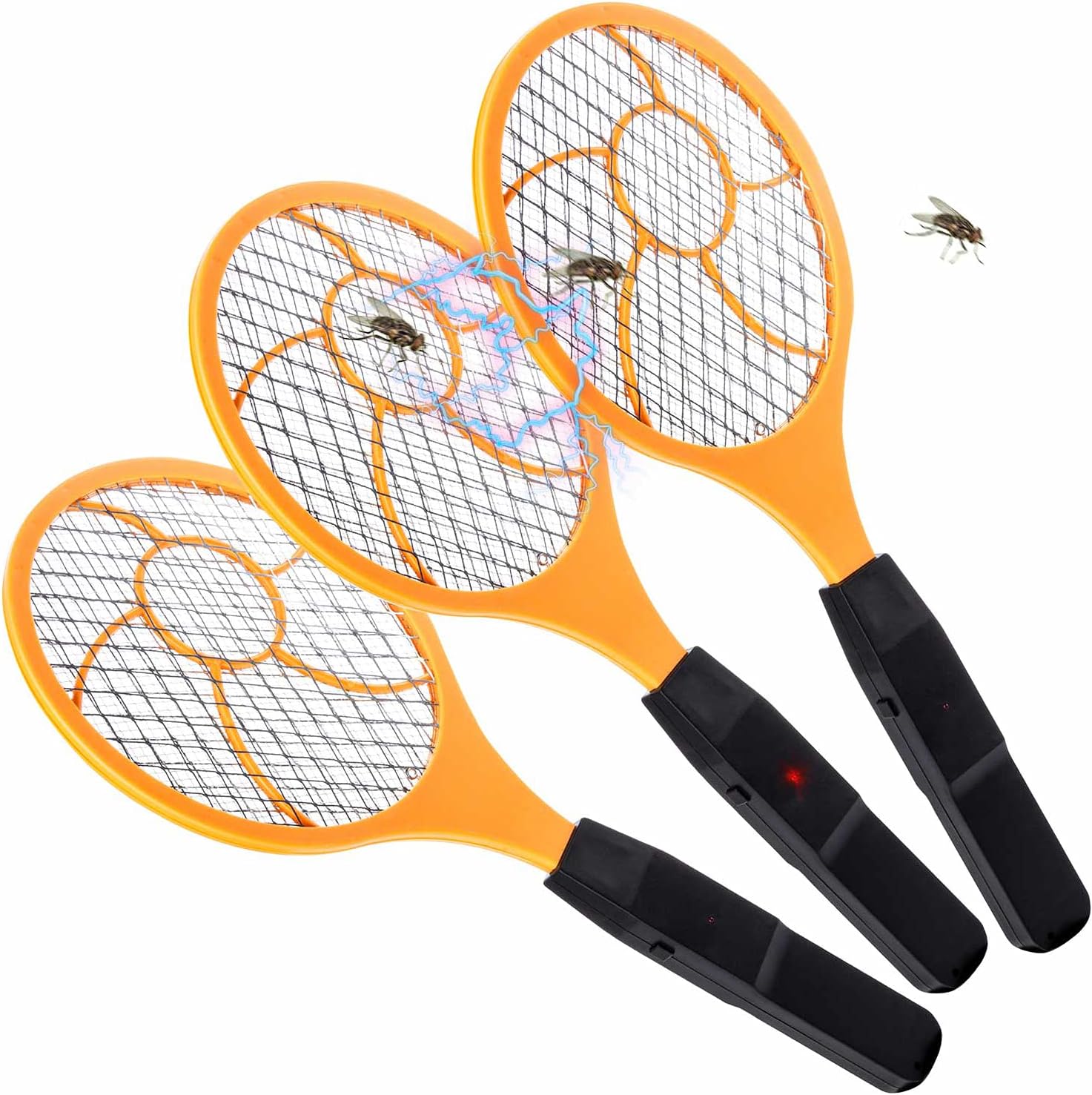 Detalle de GOODS+GADGETS Fly Zapper – Elektrische Fliegenklatsche & Mückenfänger (Set: 3 Stück)