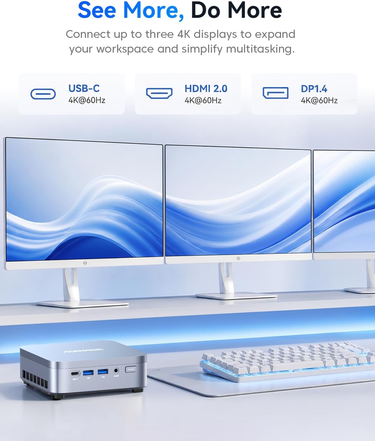 Detalle de ACEMAGIC Mini PC Intel Core 3 304