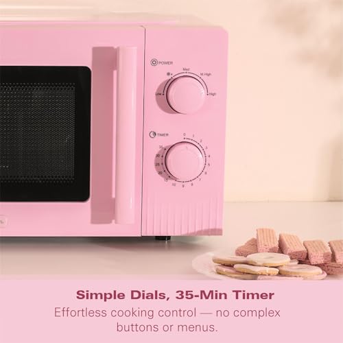Thumbnail 8 de Hamilton Beach HBMX20F Microwave – 20L, 800W, Flamingo Pink (Manual Dial)