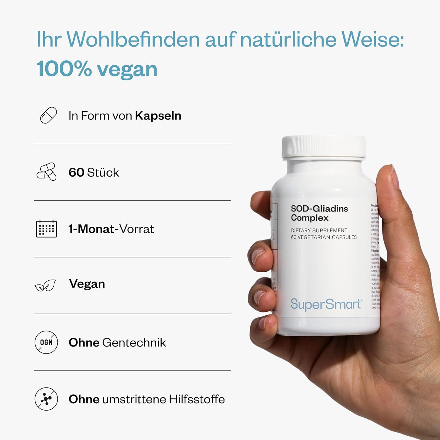 Thumbnail 4 de SOD-Gliadins Complex von Supersmart – pflanzliches SOD-Ergänzungsmittel mit oraler Bioverfügbarkeit