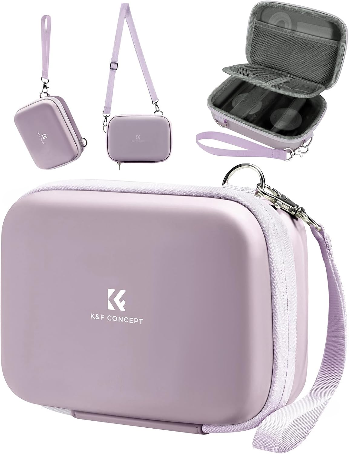 Detalle de K&F CONCEPT Custodia rigida antiurto impermeabile per fotocamere compatte (16x11x3 cm interne)