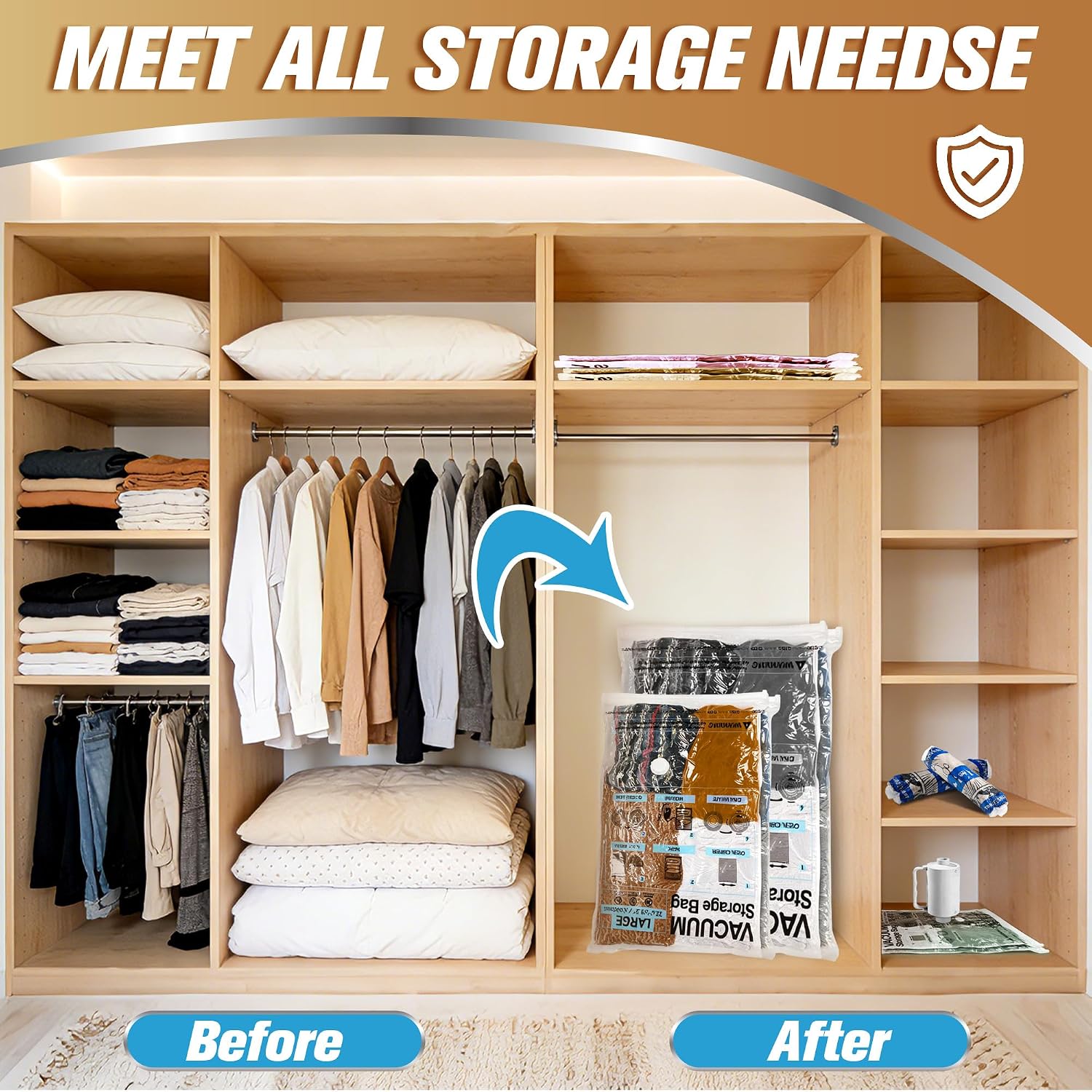 Detalle de Storage Master Space Saver Bags 80% space