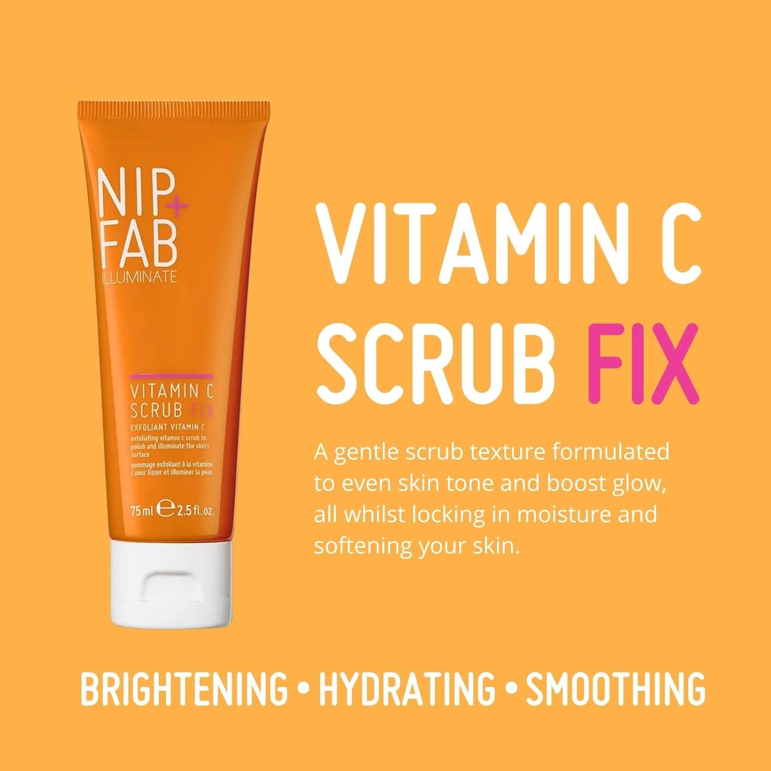 Thumbnail 3 de Nip + Fab Vitamin C Fix Scrub Viso: esfoliante purificante illuminante con Vitamina C, olio di cocco ed estratto di caffè, 75 ml
