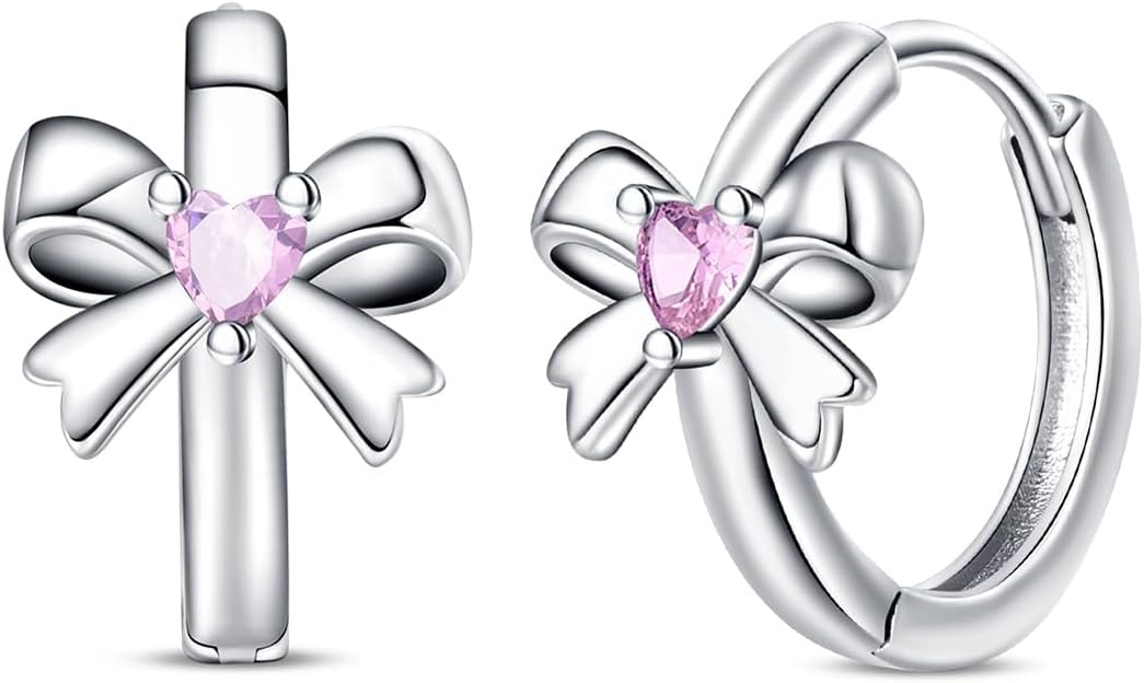 Thumbnail 6 de KUNSIR 925 Sterling Silver Hoop Earrings for Women