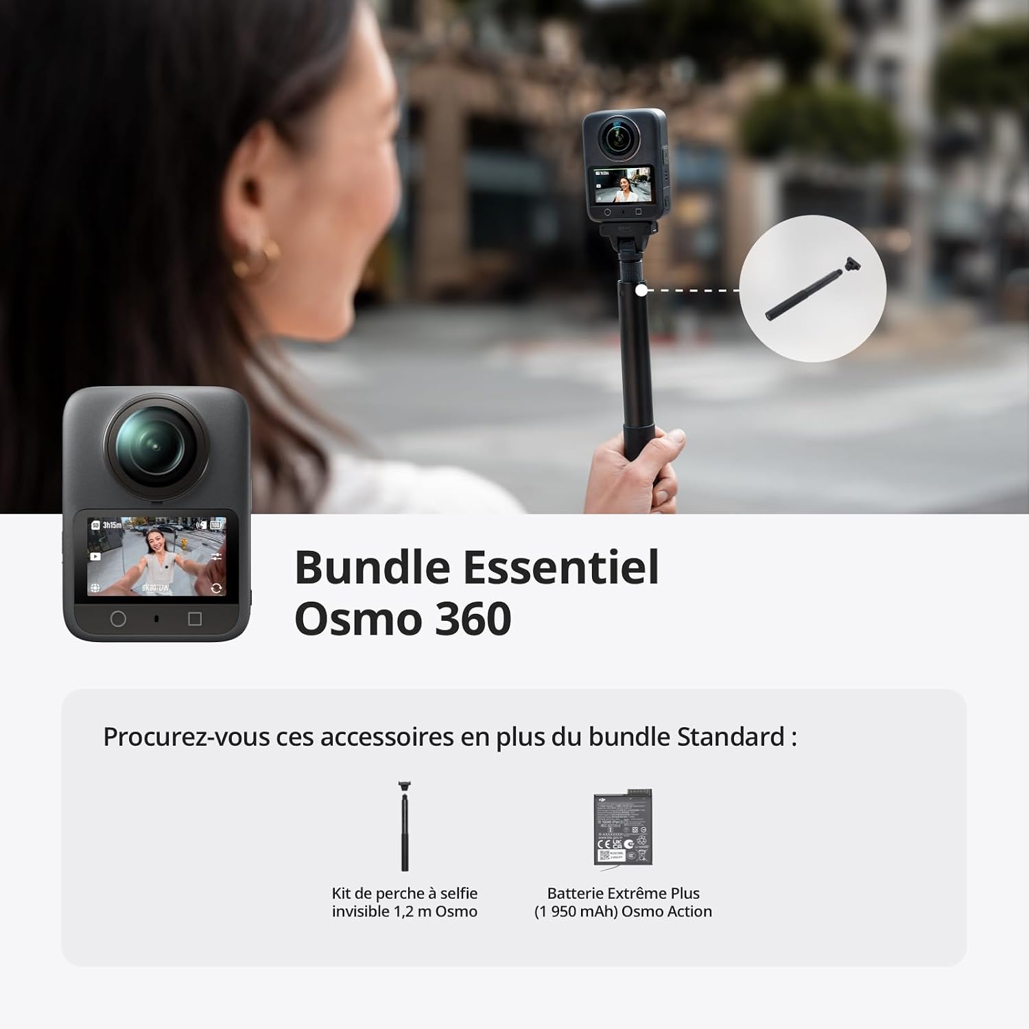 Detalle 2 de DJI Osmo 360 caméra 360 8K Native 1 pouce