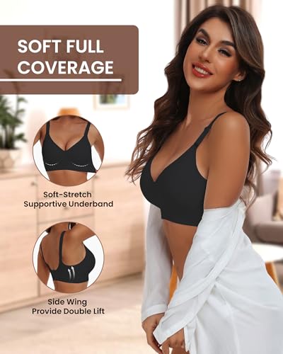 Thumbnail 3 de HORISUN Wireless Push Up Full Coverage Bra for Women – Seemless, Soft Support and All‑Day Comfort