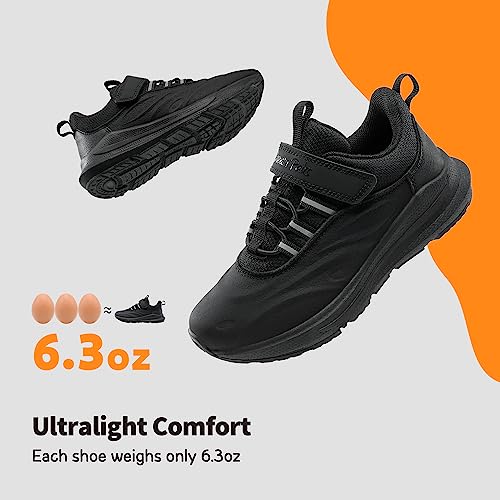 Thumbnail 5 de DREAM PAIRS Waterproof Boys Fashion Trainers, All Black, 2 Big Kid