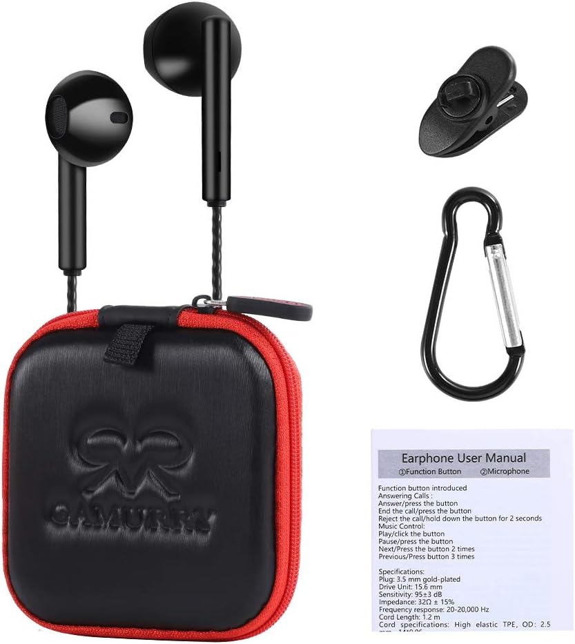 Thumbnail 5 de GAMURRY Cuffie sportive con microfono: auricolari in-ear resistenti al sudore, suono stereo e isolamento acustico