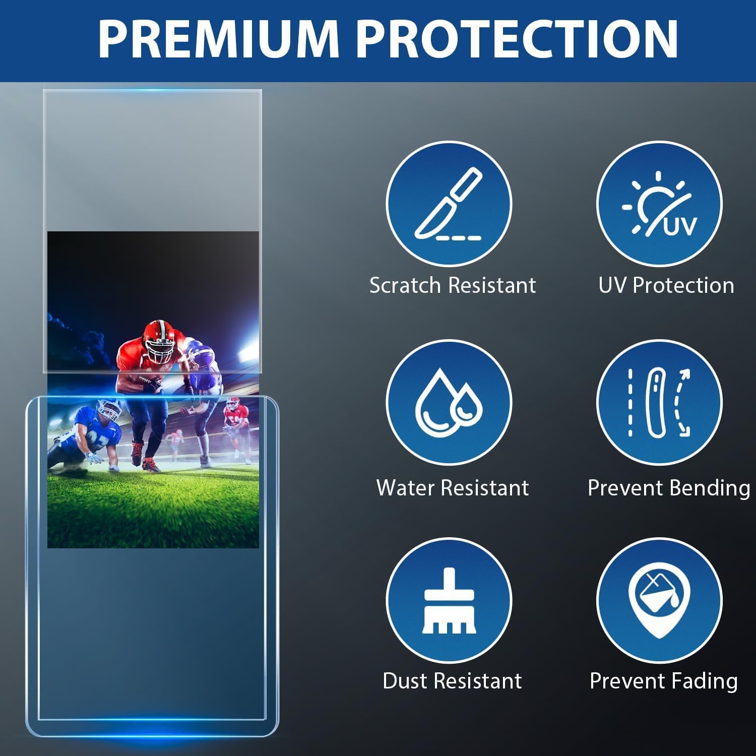 Detalle de 200 Hard Plastic Card Sleeves: Premium 3x4 Trading Card Protectors (100 Hard + 100 Soft)
