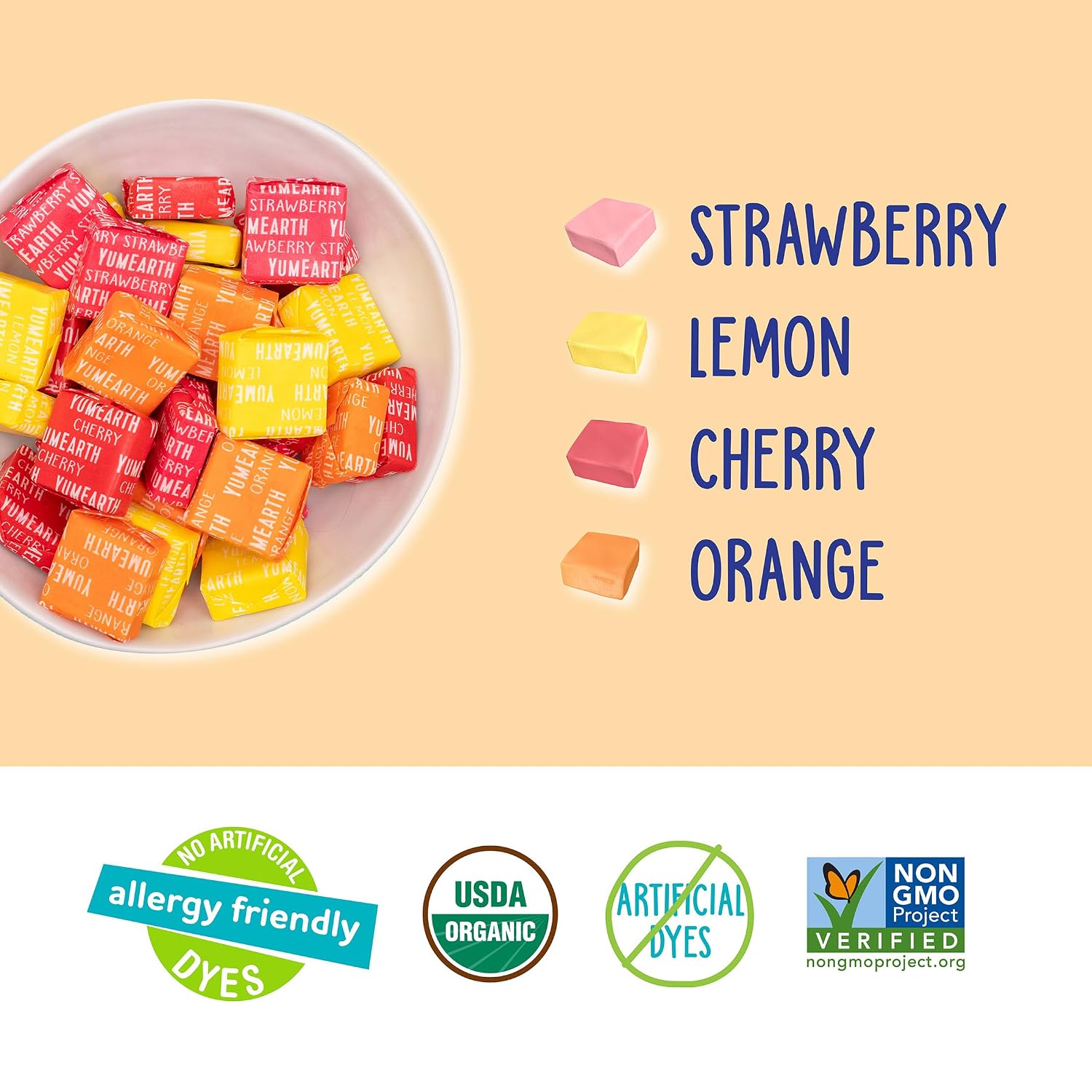 Thumbnail 1 de YumEarth Organic Chewys Fruit Chews, 35 Individually Wrapped 0.5 oz Packs
