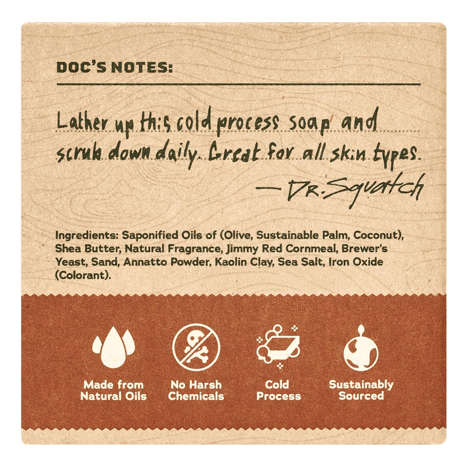 Thumbnail 1 de Dr. Squatch Natural Men’s Bar Soap – Cold Process Wood Barrel Bourbon (3-Pack, 5 oz each)