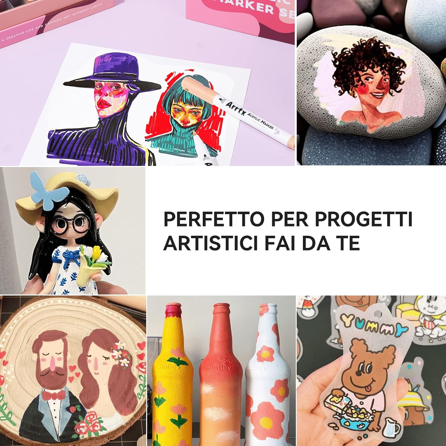 Thumbnail 5 de Arrtx 30 Pennarelli Acrilici Color Pelle