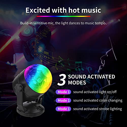 Detalle 2 de CATPOWER Pack of 2 Remote-Controlled Sound-Activated Portable Party Lights