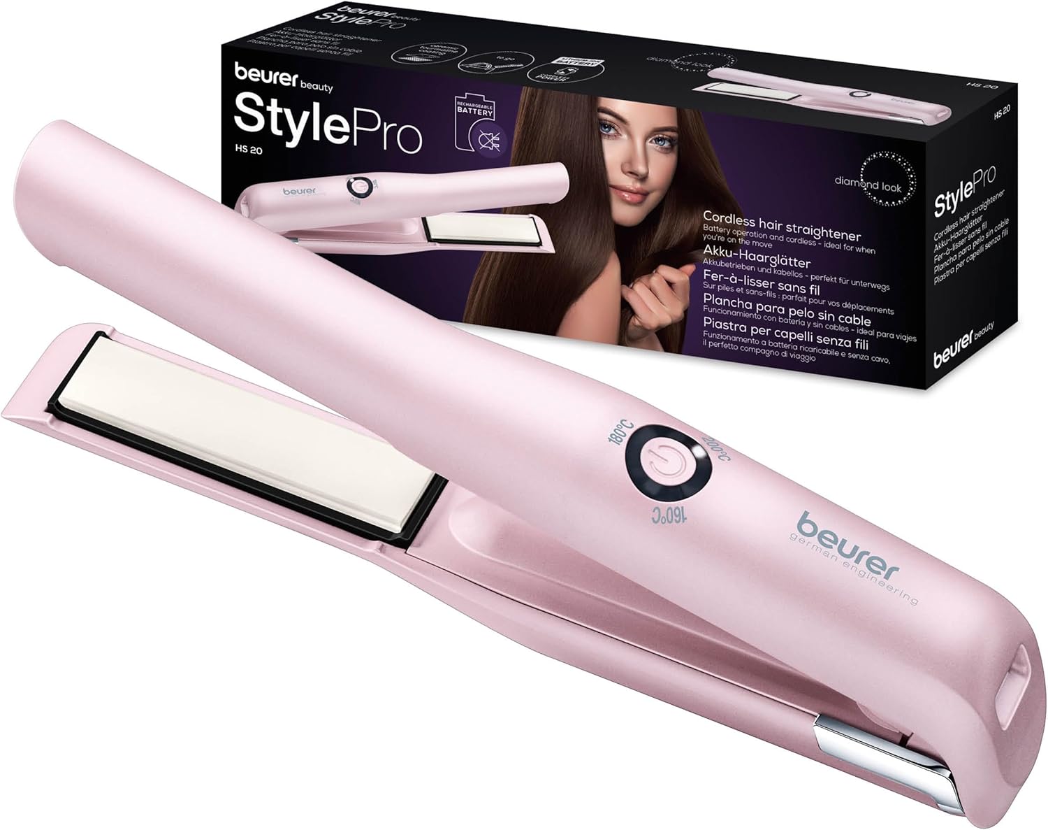 Detalle de Beurer HS20 cordless hair straightener 30 min