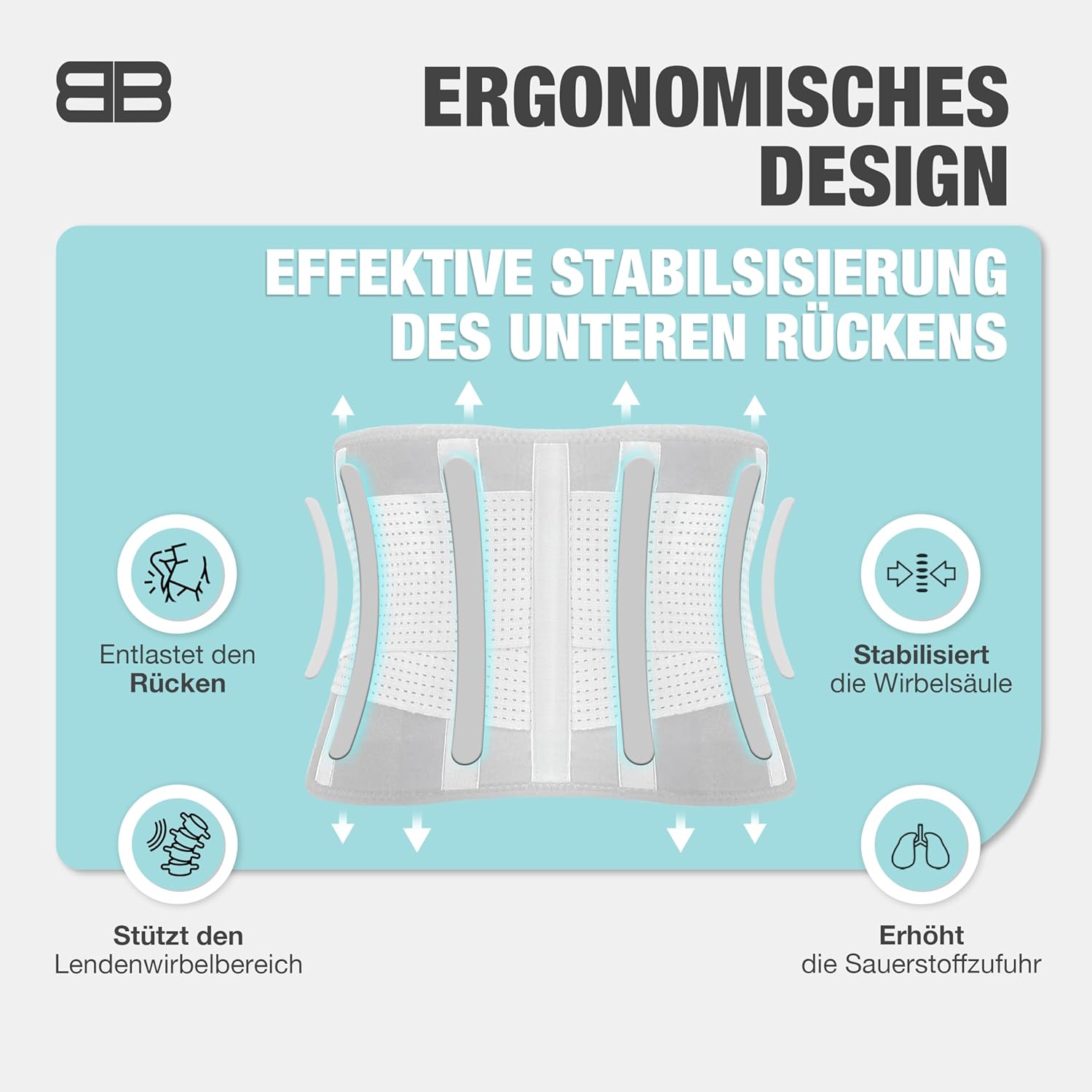 Thumbnail 1 de BACK BODYGUARD Rückenstützgürtel – Orthogürtel für Rücken, Nierenwärmer und ISG-Unterstützung