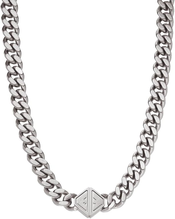 Thumbnail 6 de Emporio Armani Collier pour homme en acier inoxydable avec fermoir à mousqueton