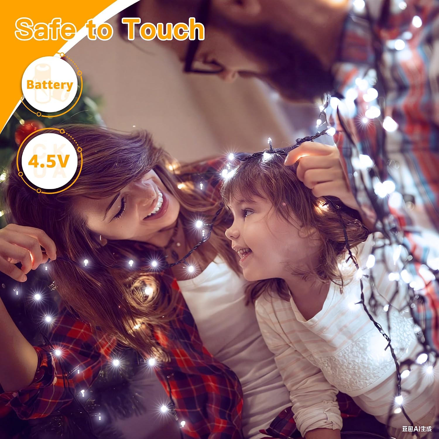 Thumbnail 5 de Ollny Fairy Lights Battery Operated: 20m, 200 LEDs, 2-Pack, 8 Modes, IP44 Outdoor Flexibility