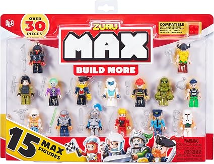 Detalle de Zuru MAX Build More - Juego de 15 Figuras de Construcción 🧱