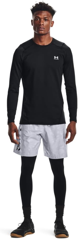 Detalle de Under Armour Baselayer Leggings Herren – zweilagig mit ultrawarmem, gebürstetem Innenfutter