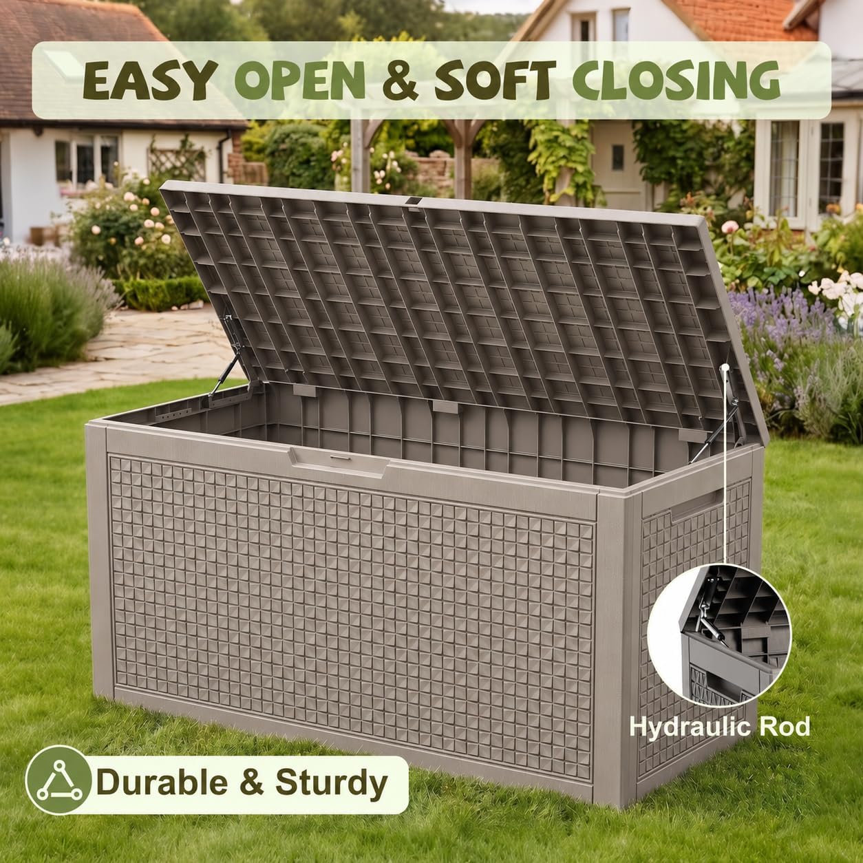 Detalle de ATMELT Outdoor Storage Box 180 Gallon