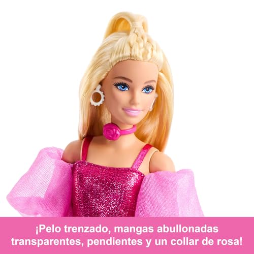 Thumbnail 3 de Barbie Deluxe Style Muñeca n. 5 (JFP40) – look rosa metalizado con corsé brillante y accesorios