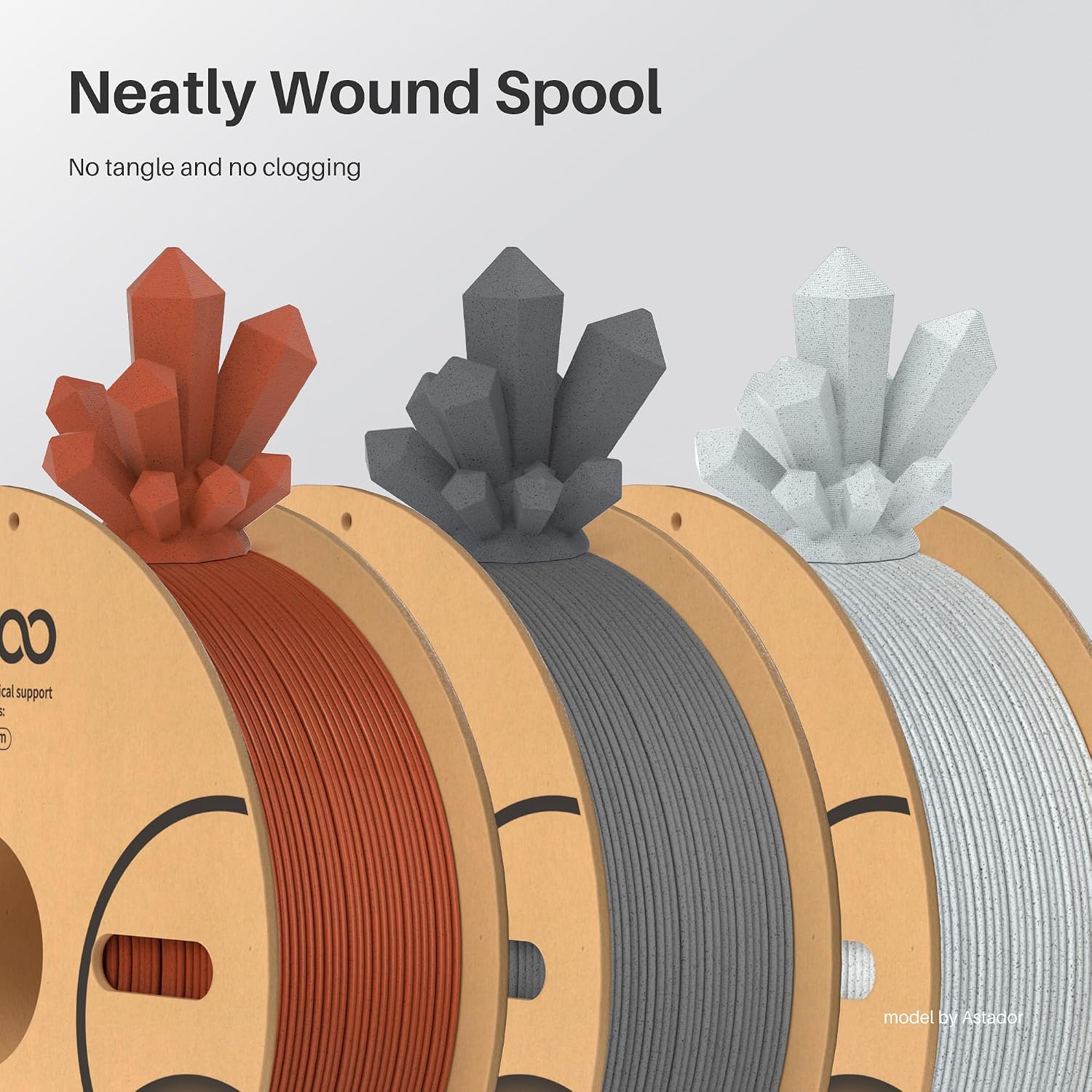 Detalle de ELEGOO Marble PLA 1.75mm 1kg filament