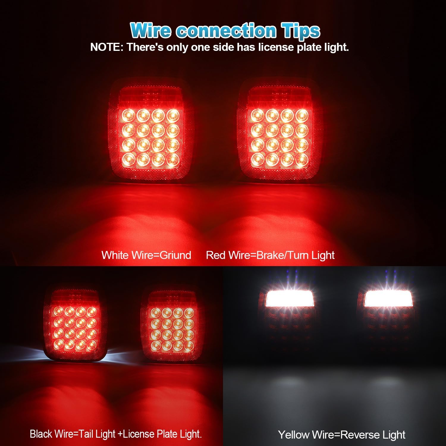 Detalle 2 de Partsam LED Tail Lights, 12V