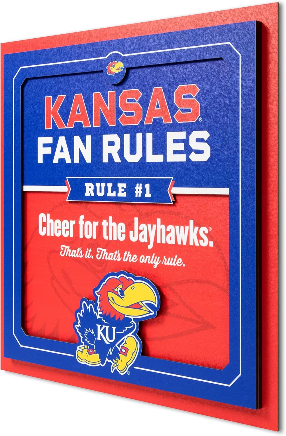 Thumbnail 6 de YouTheFan Official NCAA Tide Fan Rules 3D Wall Art (12” x 12”)