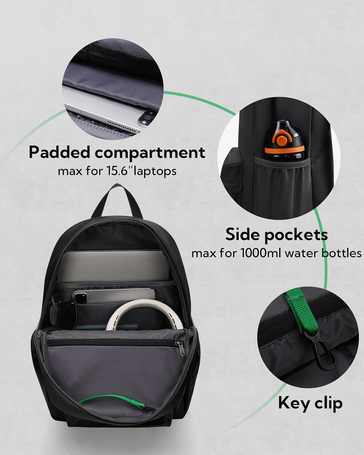 Detalle de Waterfly Lightweight School Backpack 20L daypack