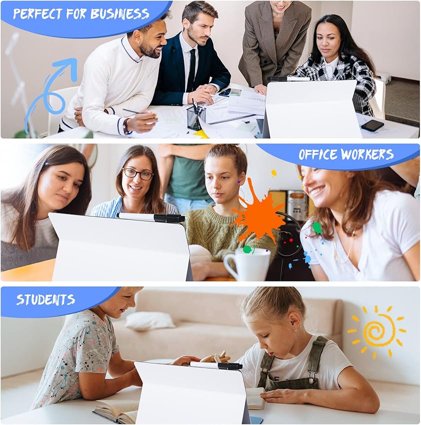 Thumbnail 5 de AGM A4 Pizarra Blanca Portátil 📐, Doble Cara, Incluye Bolígrafo