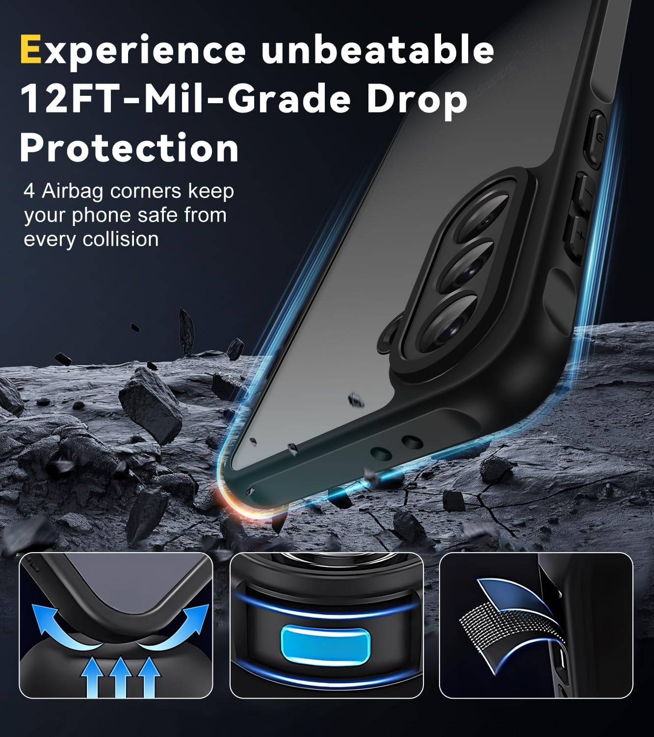 Thumbnail 3 de ivoler Case for Samsung Galaxy A36 5G with 2 Tempered Glasses