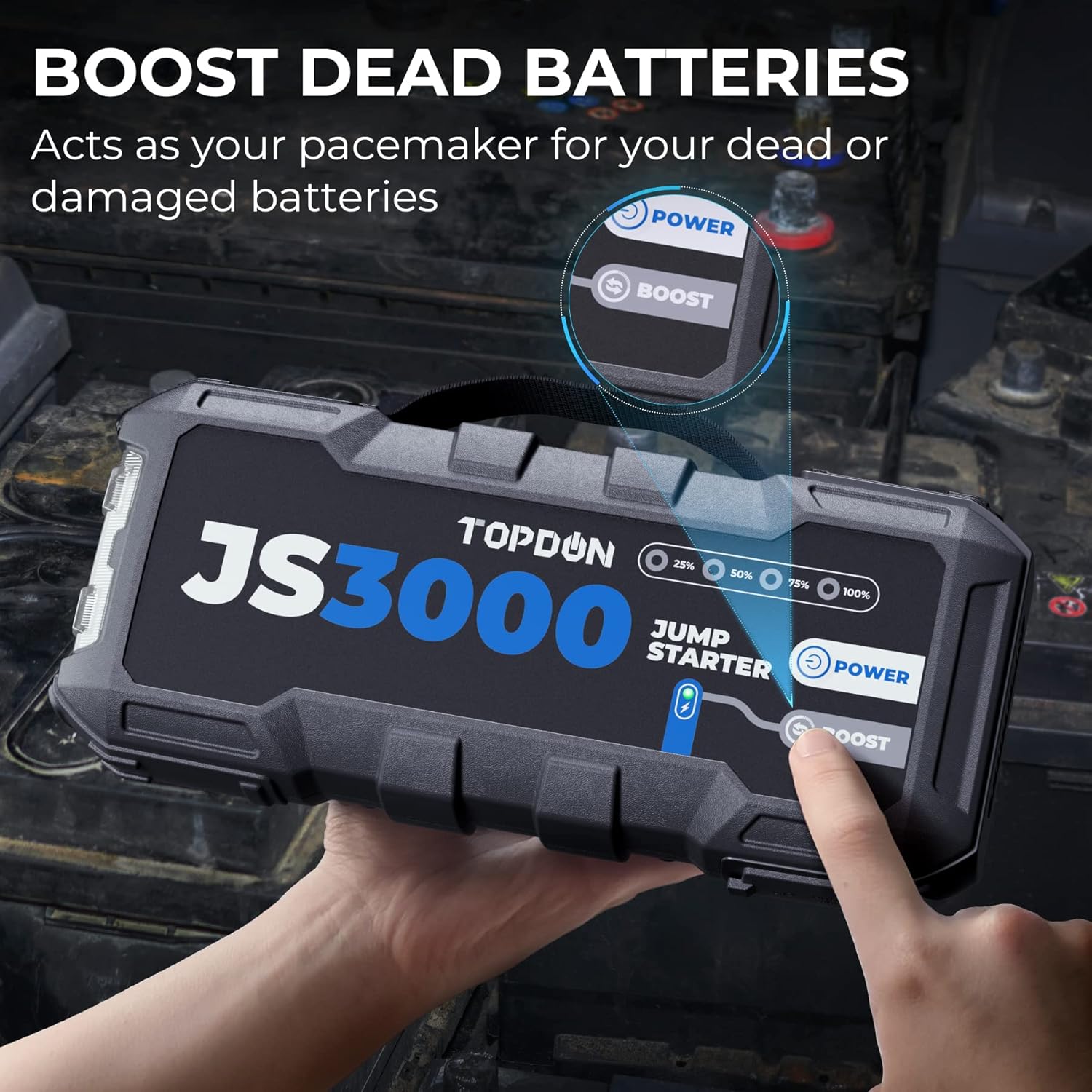 Thumbnail 2 de TOPDON JS3000 3000A jump starter power pack