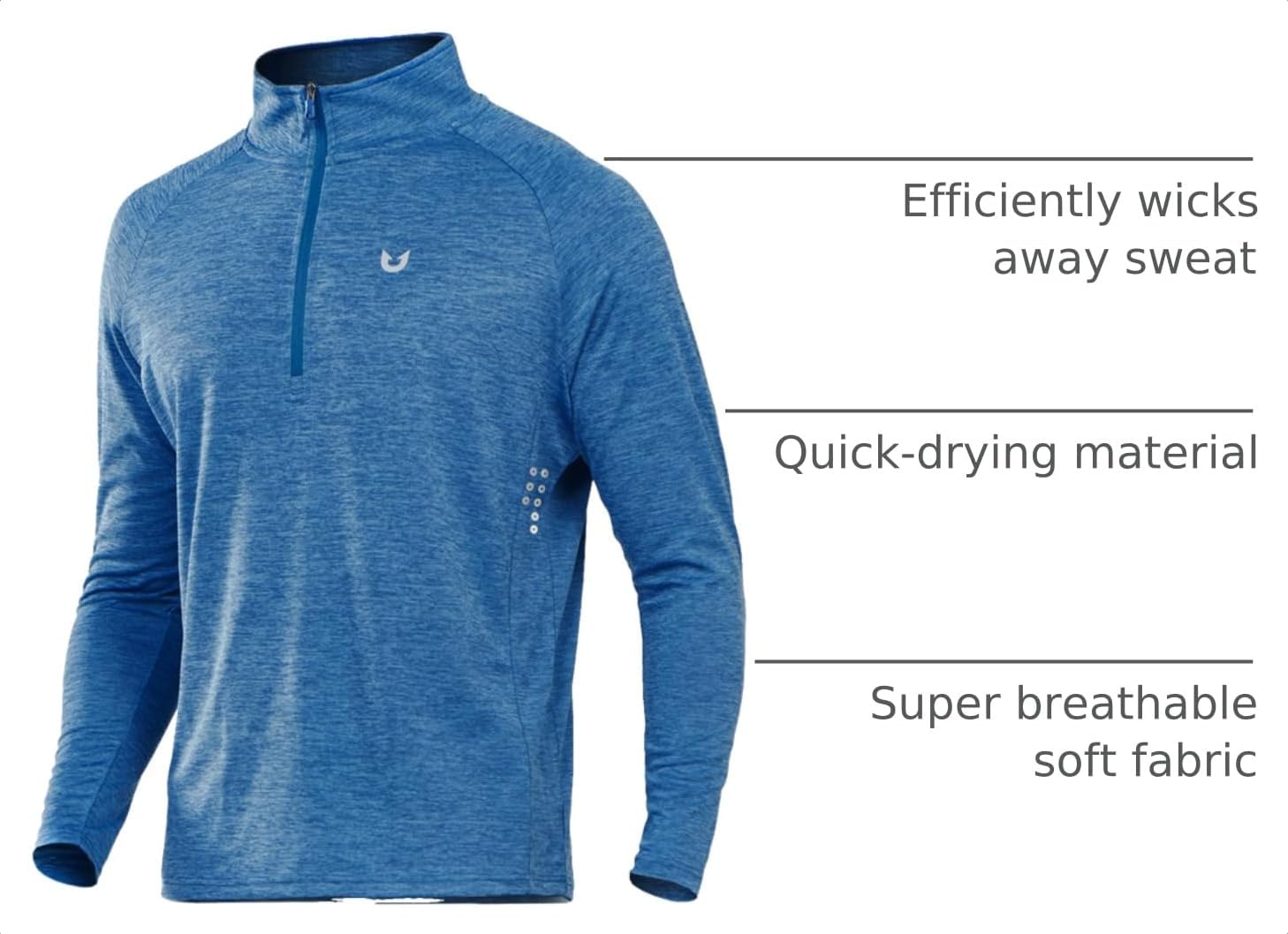 Detalle 2 de NORTHYARD Quarter Zip Running Shirt
