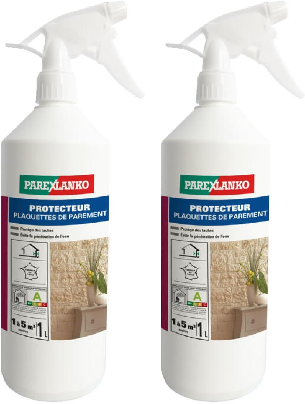 Thumbnail 6 de Parexlanko Hydrofuge de surface – Protecteur invisible pour plaquettes de parement, 1L, Gris