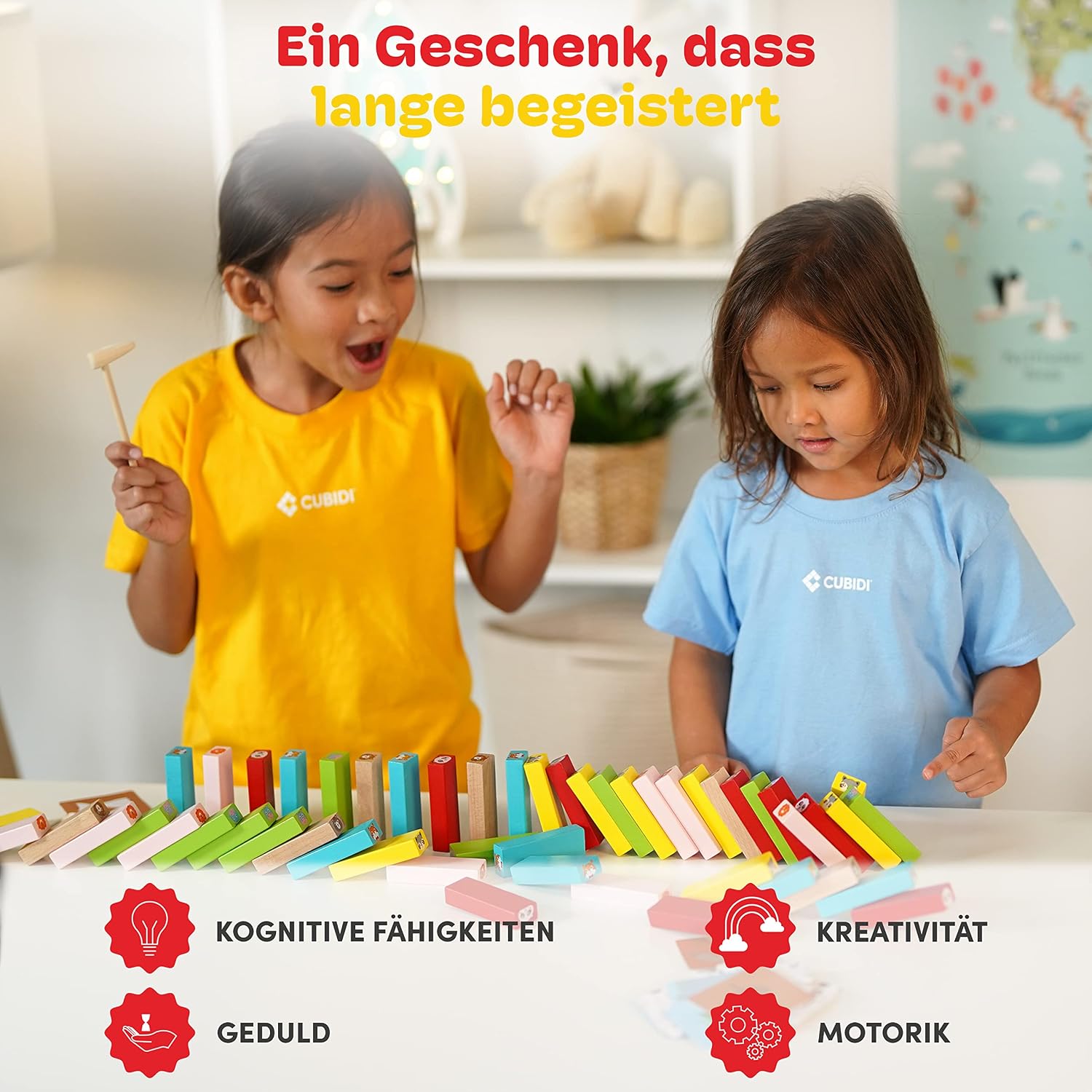 Detalle 2 de Holz Stapelturm für Kinder ab 3