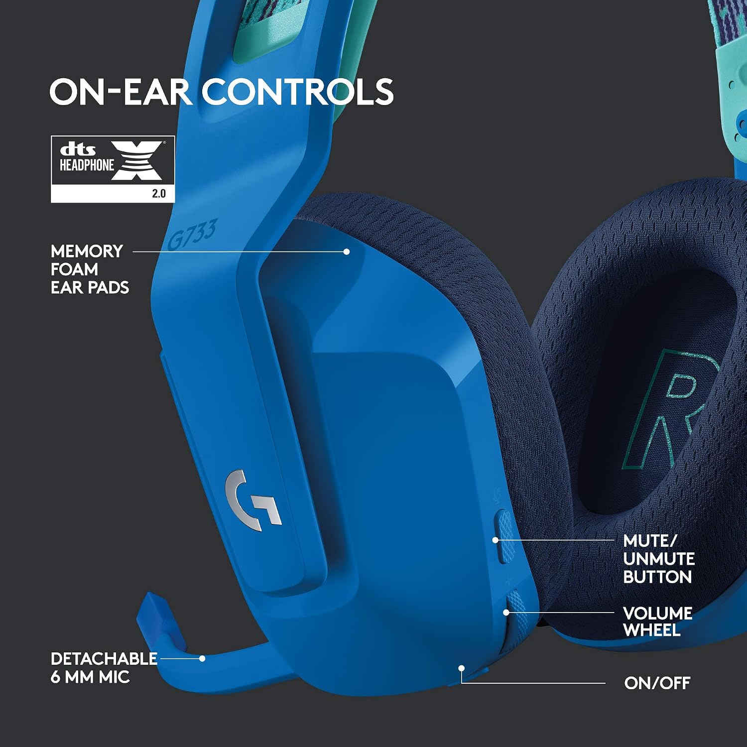 Thumbnail 4 de Logitech G733 Lightspeed Wireless Headset 29h