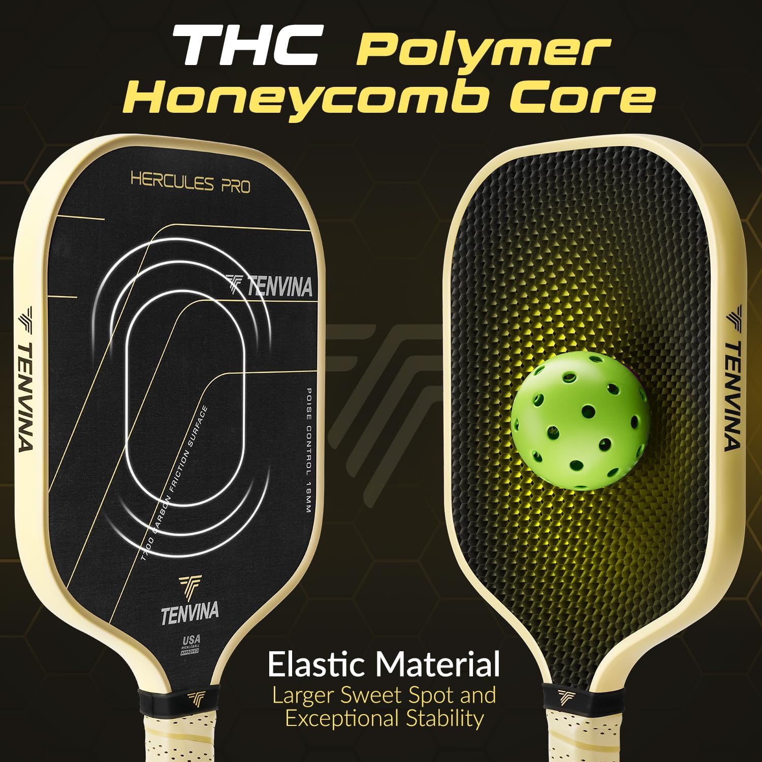 Detalle 2 de TENVINA Pickleball Paddle T700SC Carbon Fiber