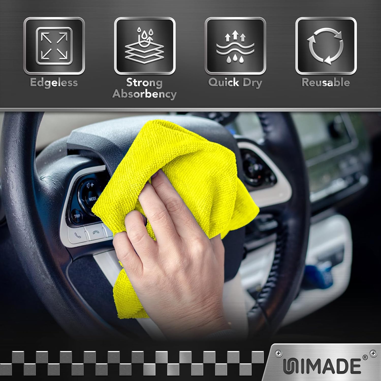 Thumbnail 5 de UNIMADE Microfiber Cleaning Cloth 100 pack 🧽